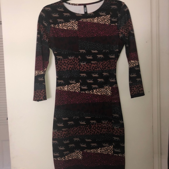 🆕 w tags* Victoria’s Secret Animal Print Dress - Picture 1 of 7